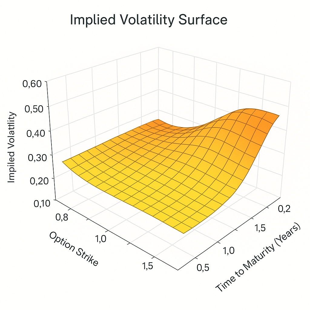 Implied volatility surface — eSSVI arbitrage-free parameterization